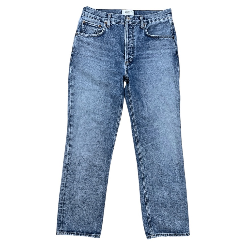Agolde Ripley Women's Straight Leg Jeans in Blue 27